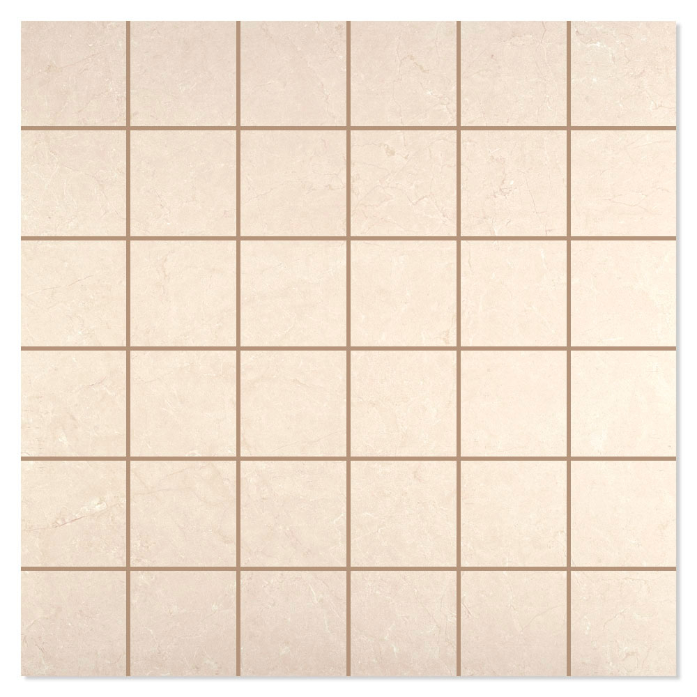 Mosaikkflis Mantua Beige-Marfil Matt 30x30 (5x5) cm